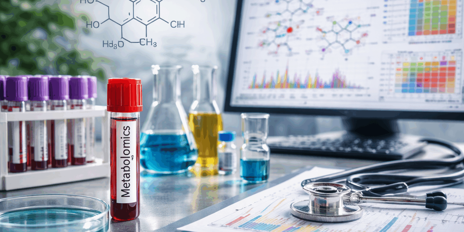 Advanced laboratory analysis of biological samples using metabolomics instruments and digital data visualization